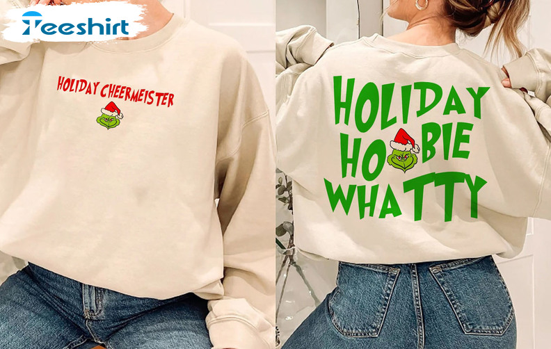 Holiday Cheermeister Shirt, Grinch Christmas Long Sleeve Hoodie