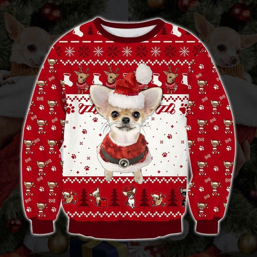 Holiday Chihuahua Ugly Christmas Sweater | For Men & Women | Adult | US1884- Best Christmas Gifts 2023