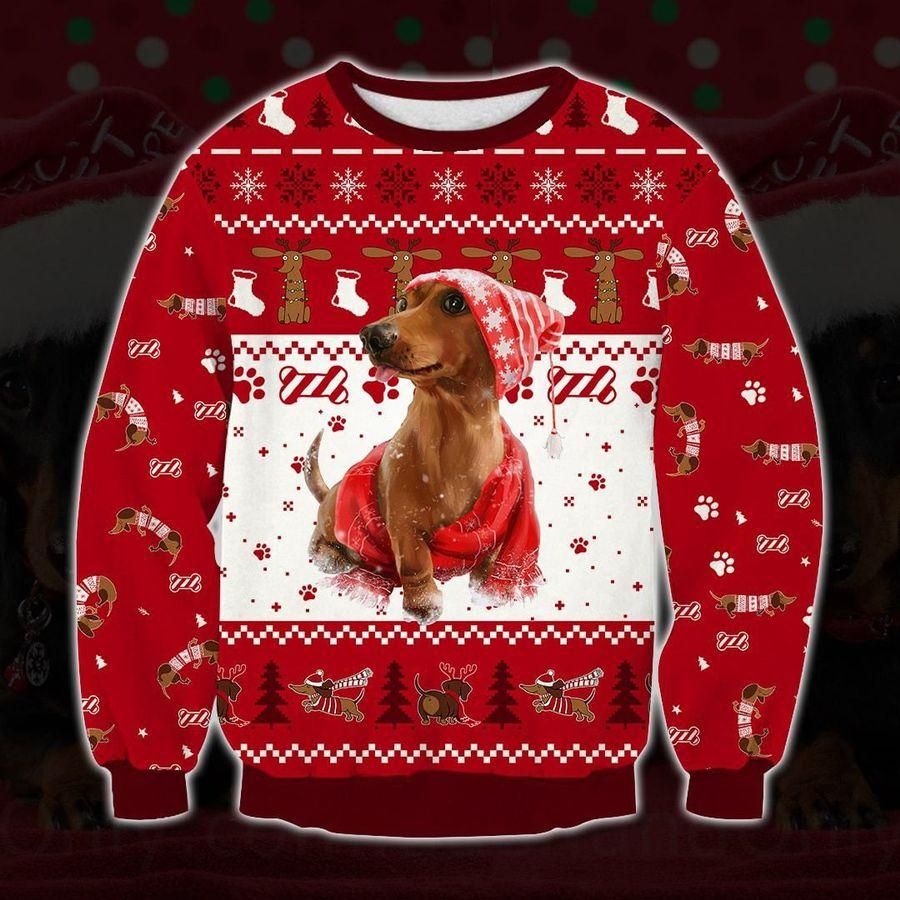 Holiday Dachshund Ugly Christmas Sweater | For Men & Women | Adult | US1885- Best Christmas Gifts 2023