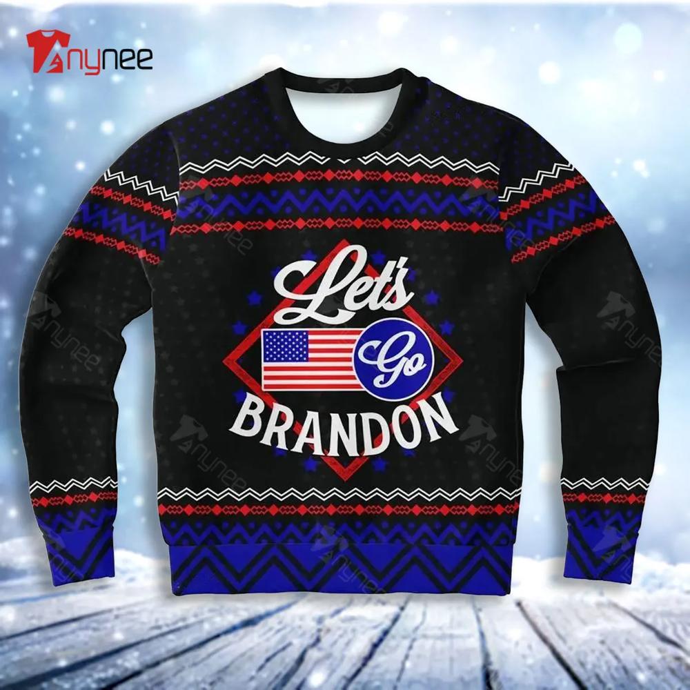 Holiday Lets Go Brandon Ugly Christmas Sweater- Best Christmas Gifts 2023