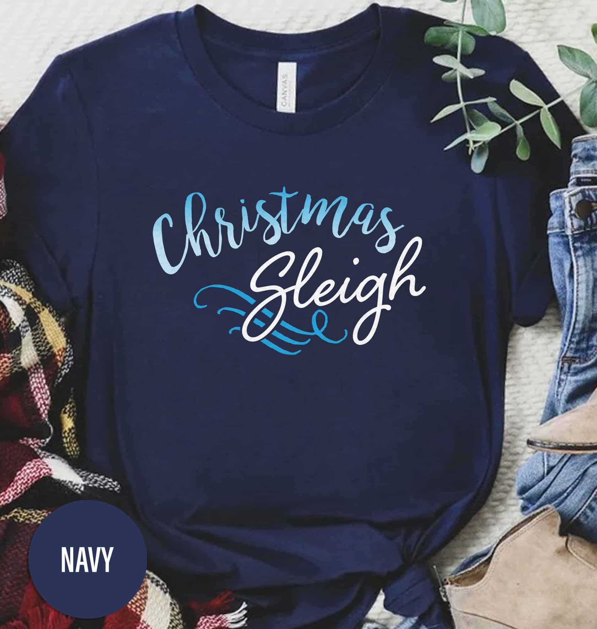 HolidayShirts Christmas Sleigh Festive Shirt