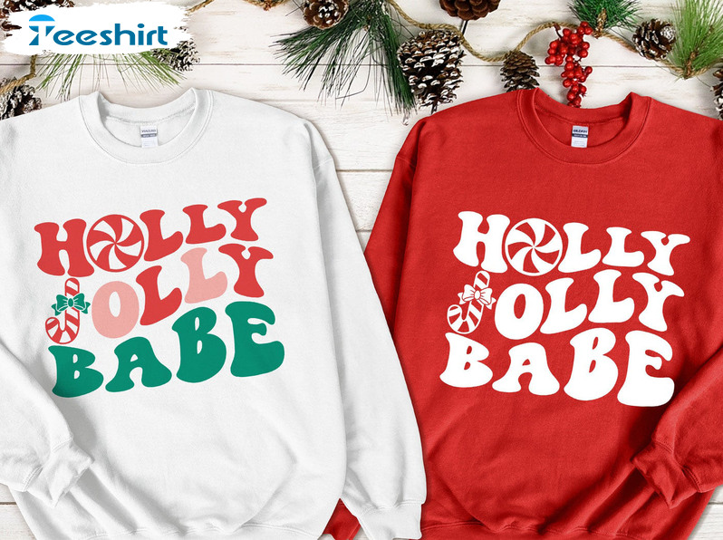 Holly Jolly Babe Shirt – Toddler Christmas Short Sleeve Sweater