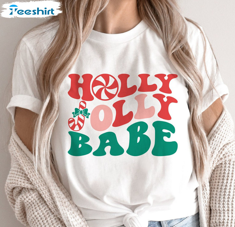 Holly Jolly Babe Shirt – Toddler Christmas Short Sleeve Sweater