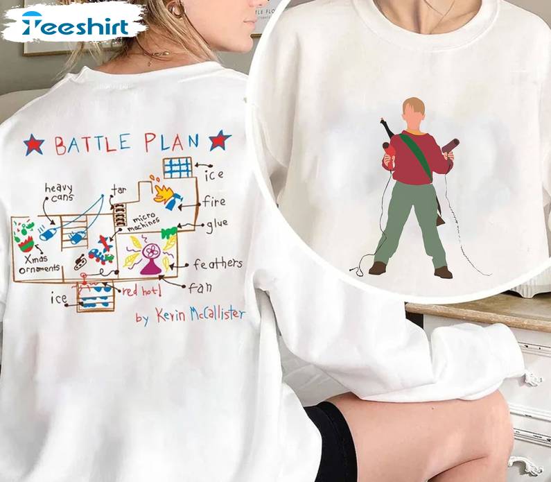 Home Alone Christmas Shirt – Battle Plan Kevin Sweatshirt Unisex Hoodie