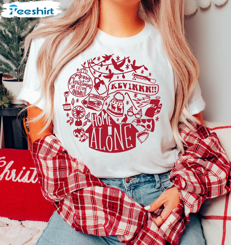 Home Alone Christmas Shirt – Christmas Movie Unisex T-shirt Short Sleeve