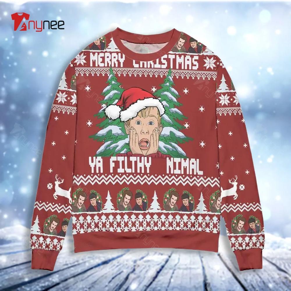 Home Alone Merry Christmas Ya Filthy Nimal Ugly Christmas Sweater- Best Christmas Gifts 2023