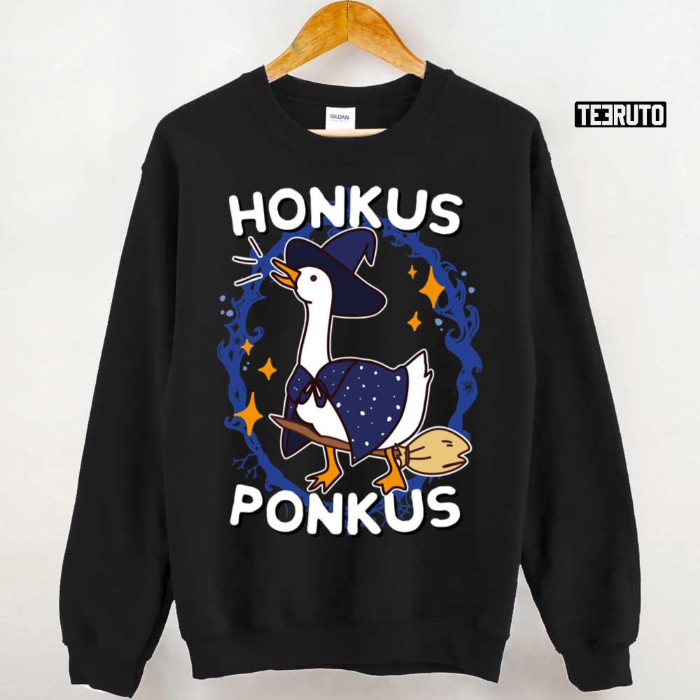 Honkus Ponkus Witchy Halloween Goose Game Unisex Hoodie