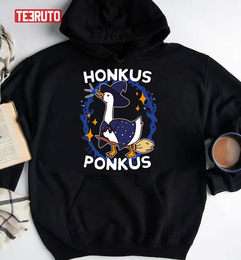 Honkus Ponkus Witchy Halloween Goose Game Unisex Hoodie