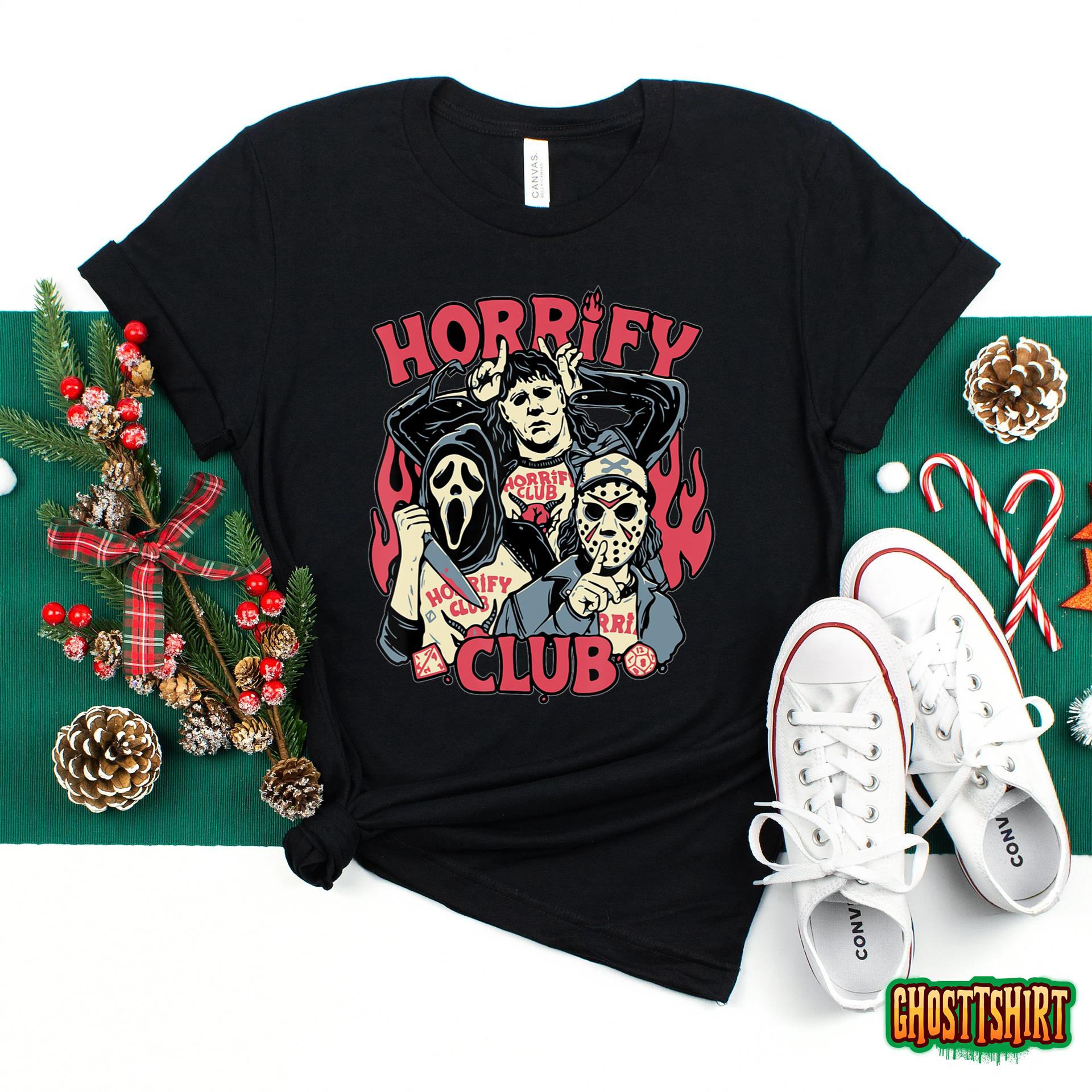 Horrify Club Hell Club Funny Halloween Costume T-Shirt