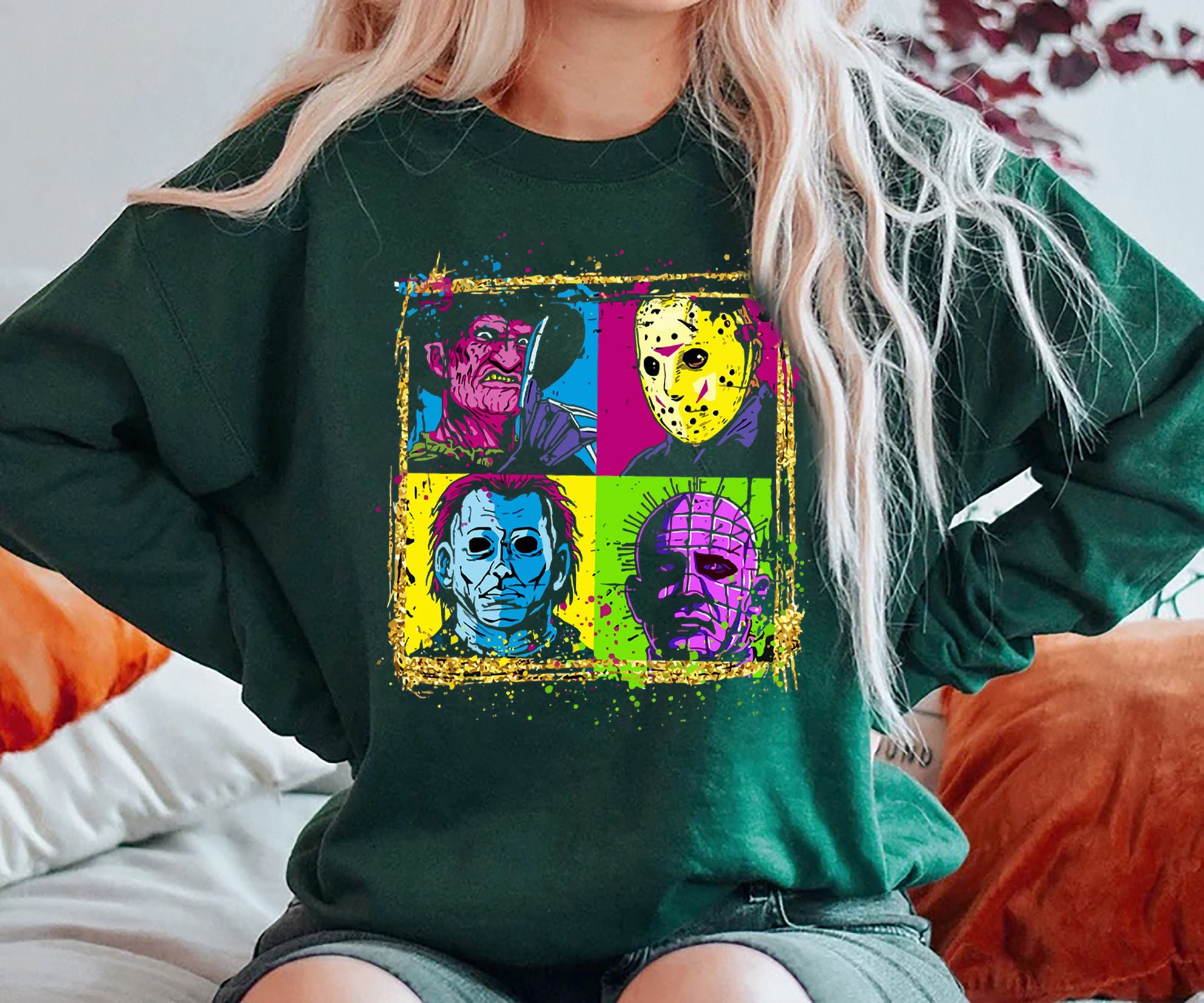 Horror Character Movie Michael Myer, Jason, Ghostface Sweatshirt