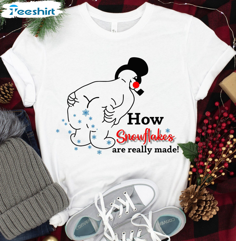 How Snowflakes Are Really Made Shirt – Funny Christmas Unisex Hoodie Long Sleeve