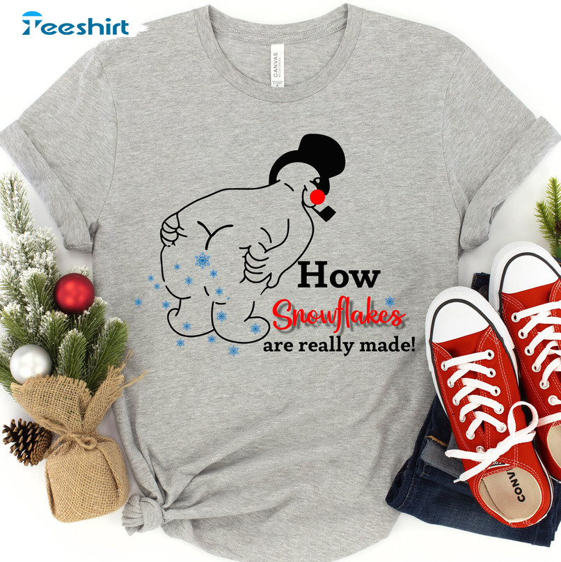 How Snowflakes Are Really Made Shirt – Funny Christmas Unisex Hoodie Long Sleeve