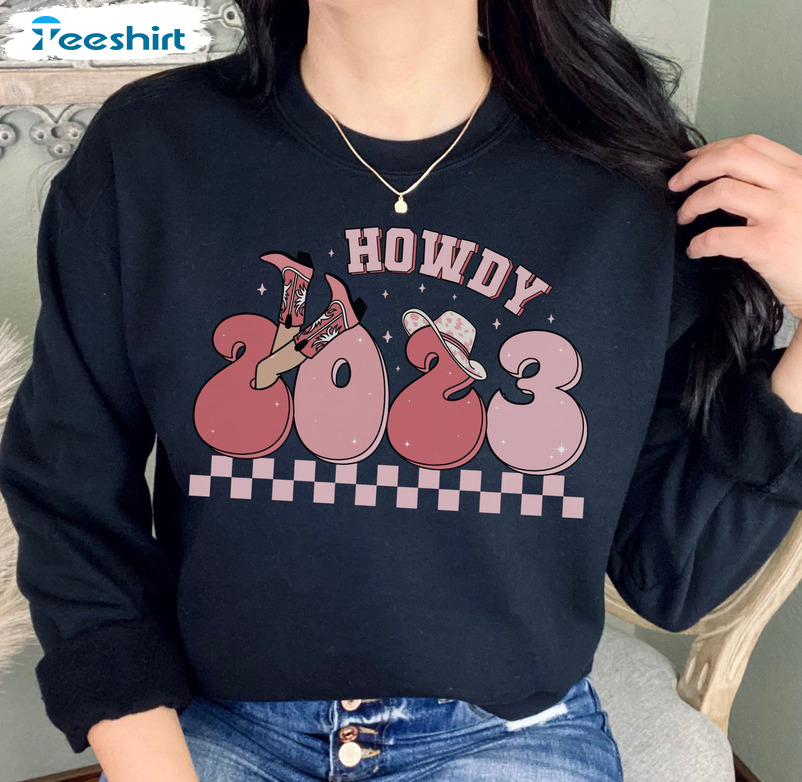 Howdy 2023 Shirt, Christmas Western Cowgirl Sweatshirt Hoodie