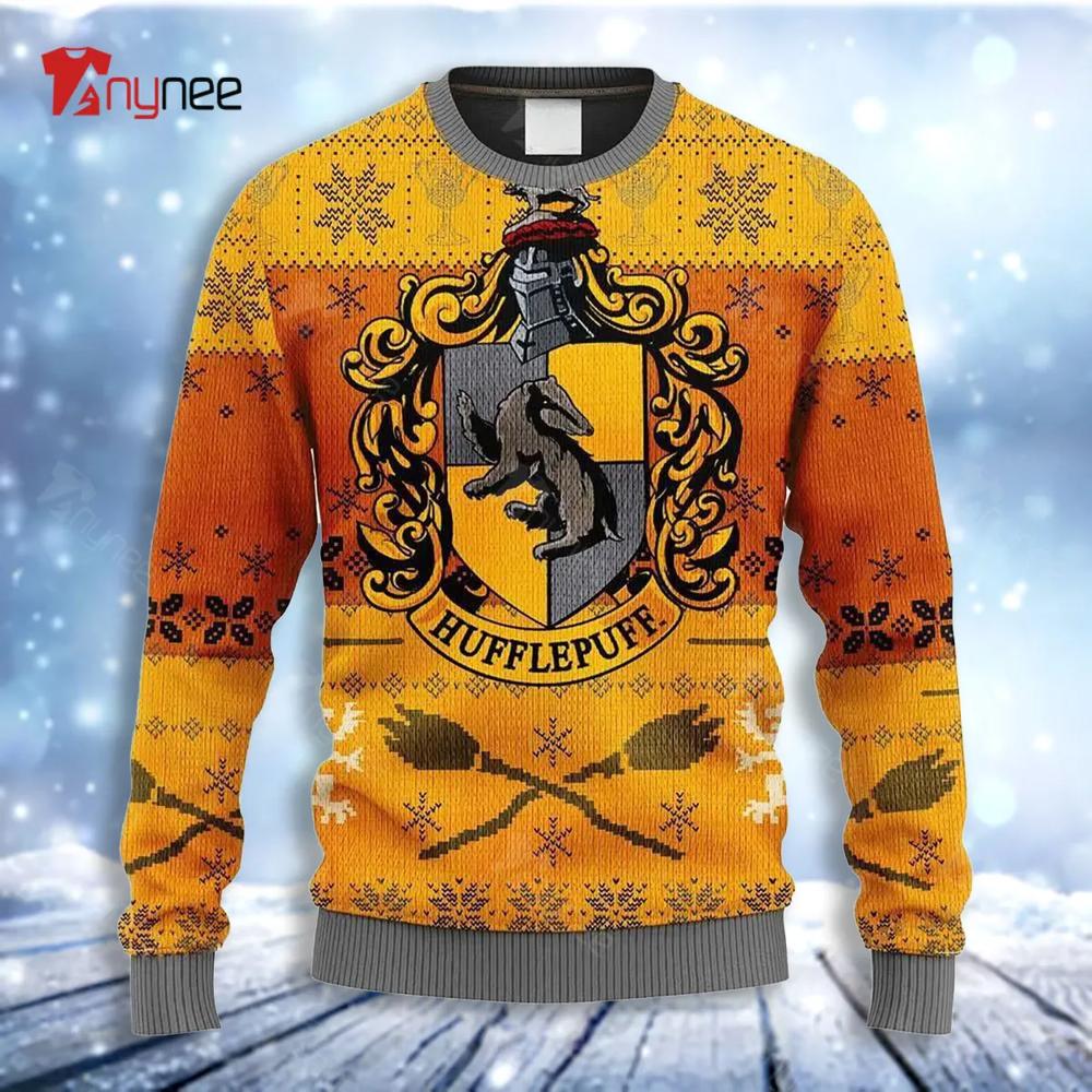 Hufflepuff Ugly Christmas Sweater- Best Christmas Gifts 2023