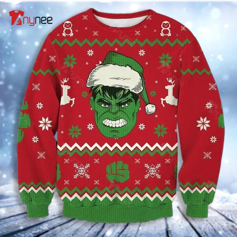 Hulk Smashin Ugly Christmas Sweater- Best Christmas Gifts 2023