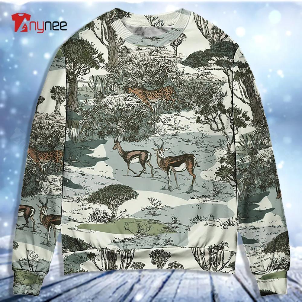 Hunting Cool Wild Life Wild Style Ugly Christmas Sweater- Best Christmas Gifts 2023