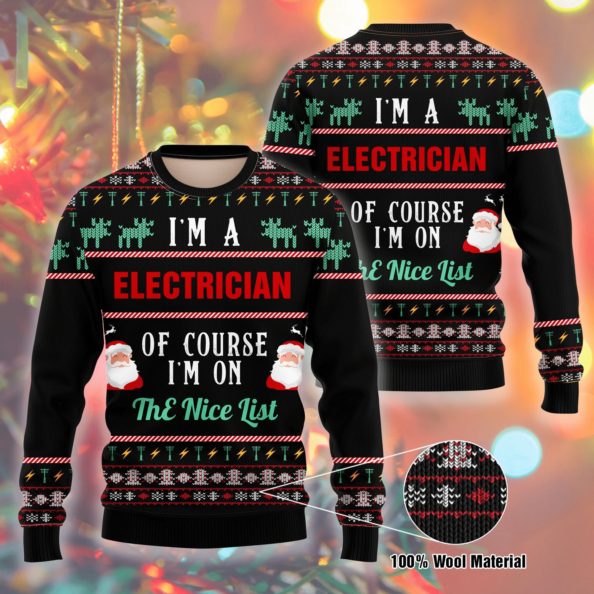 I Am A Electician Ugly Christmas Sweater | For Men & Women | Adult | US1696- Best Christmas Gifts 2023