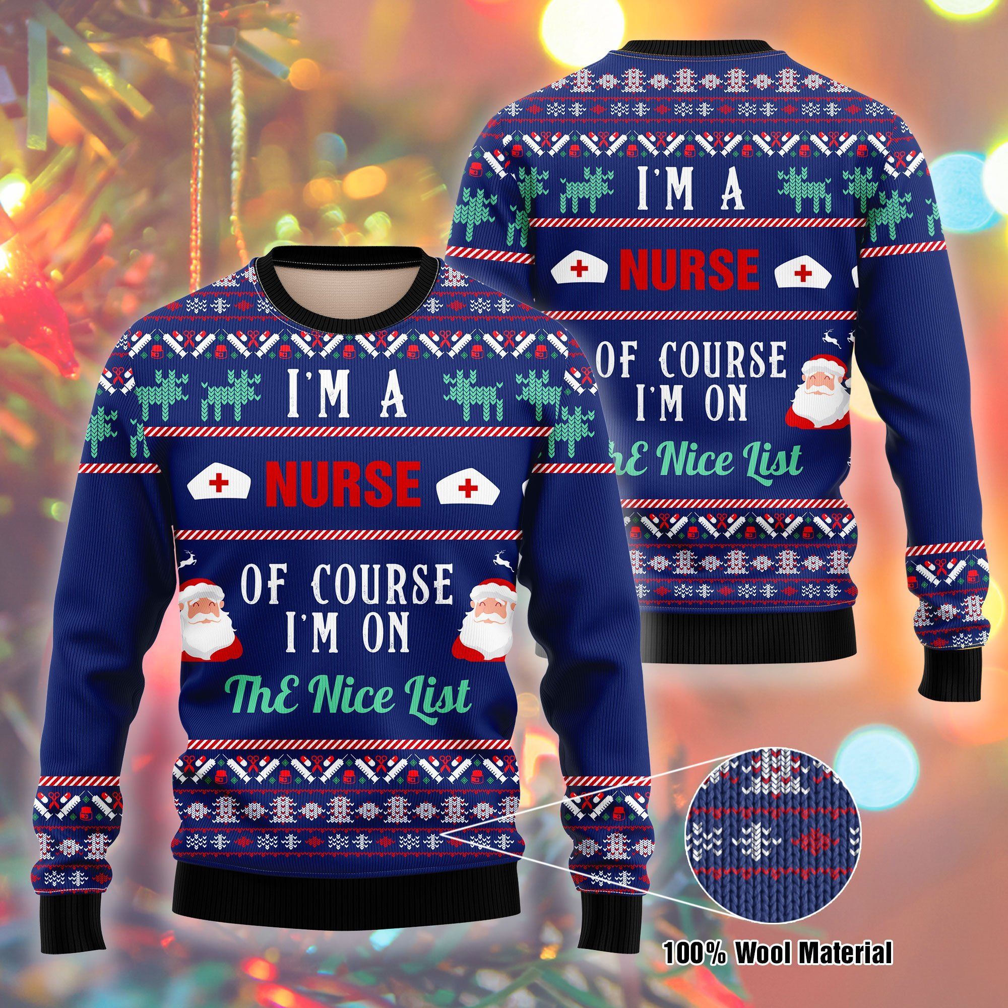 I Am A Nurse Ugly Christmas Sweater | For Men & Women | Adult | US1699- Best Christmas Gifts 2023