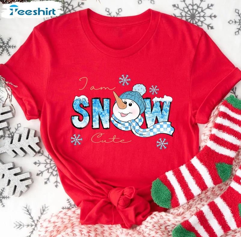 I Am Snow Cute Christmas Shirt, Secret Santa Sweatshirt Tee Tops