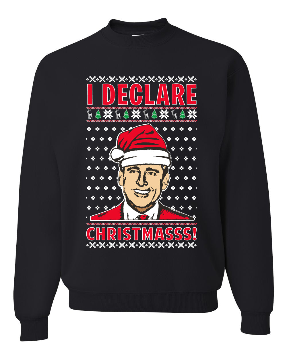 I Declare Christmasss Michael Scott Office Tv Merry Ugly Christmas Sweater- Best Christmas Gifts 2023