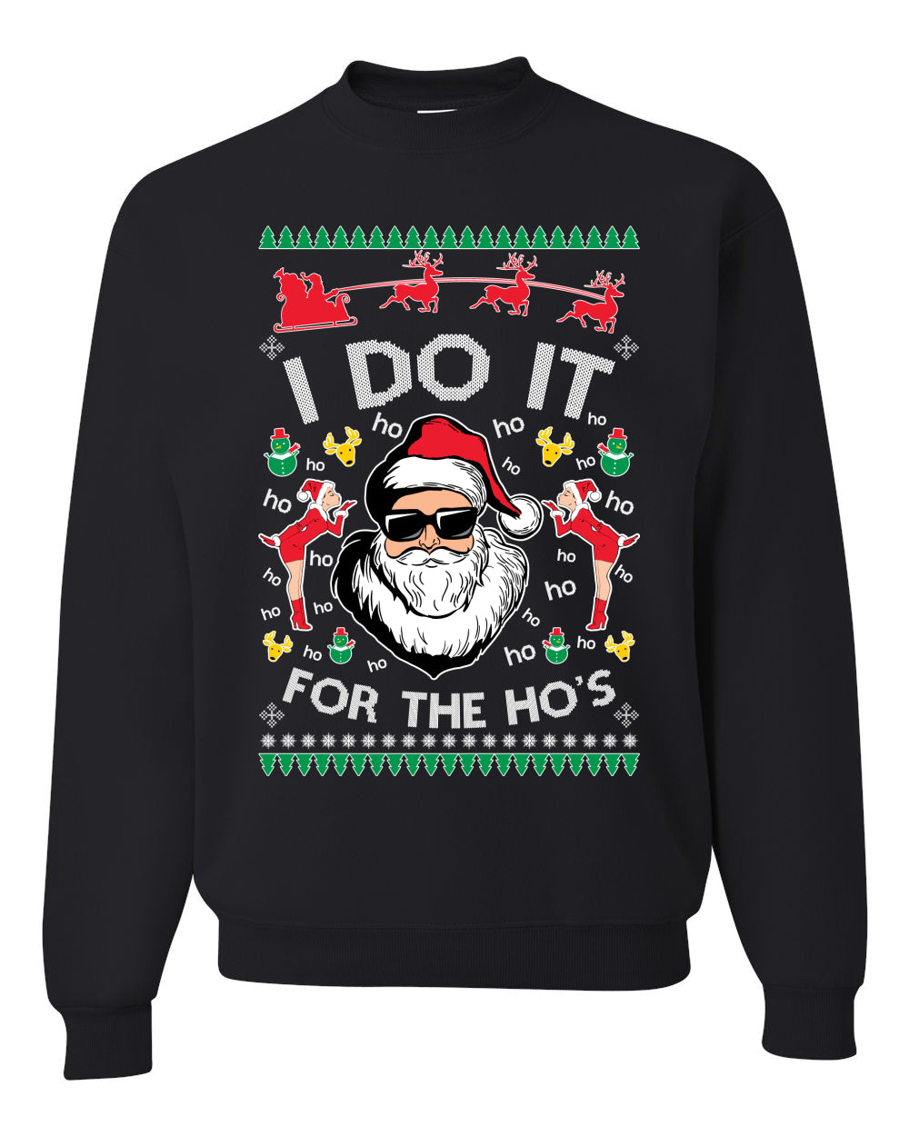 I do it for The Ho’s Xmas Merry Ugly Christmas Sweater- Best Christmas Gifts 2023