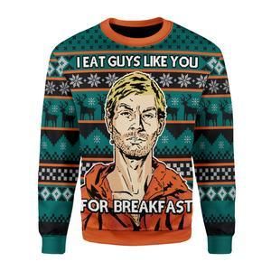 I Eat Guys Like You For Breakfast  Ugly Christmas Sweater | For Men & Women | Adult | US3371- Best Christmas Gifts 2023