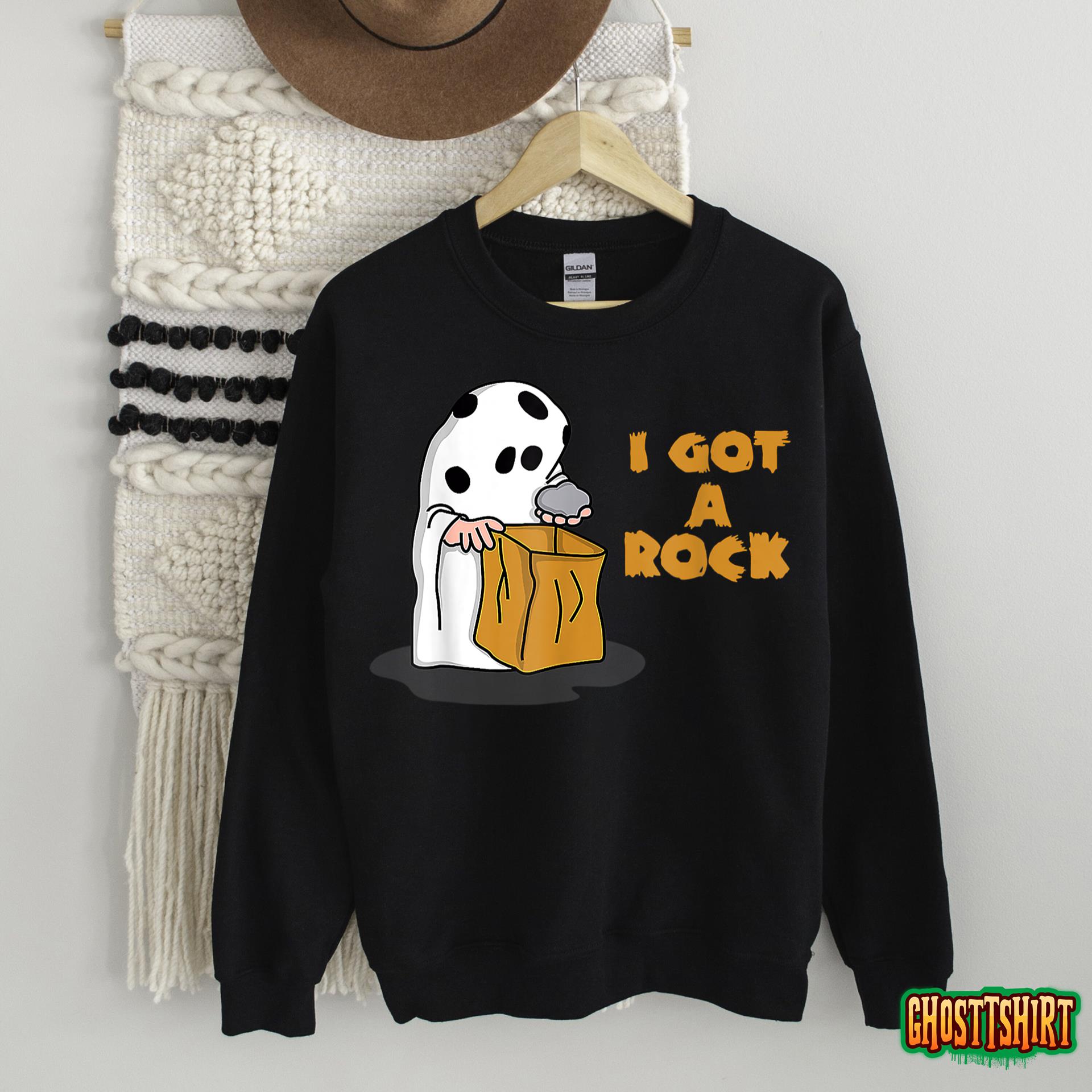 I Got A Rock Funny Halloween Trick Or Treat Ghost T-Shirt