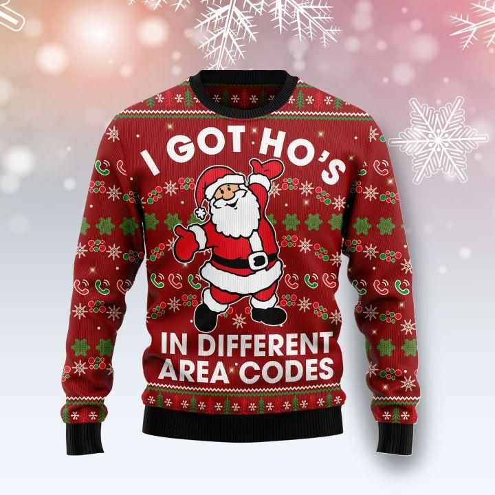 I Got Ho’s In Different Area Codes Ugly Christmas Sweater | For Men & Women | Adult | US1509- Best Christmas Gifts 2023