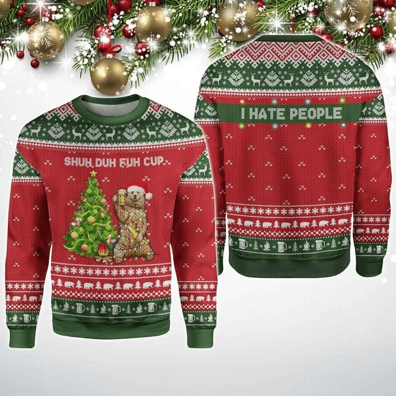 I Hate People Ugly Christmas Sweater | For Men & Women | Adult | US3063- Best Christmas Gifts 2023