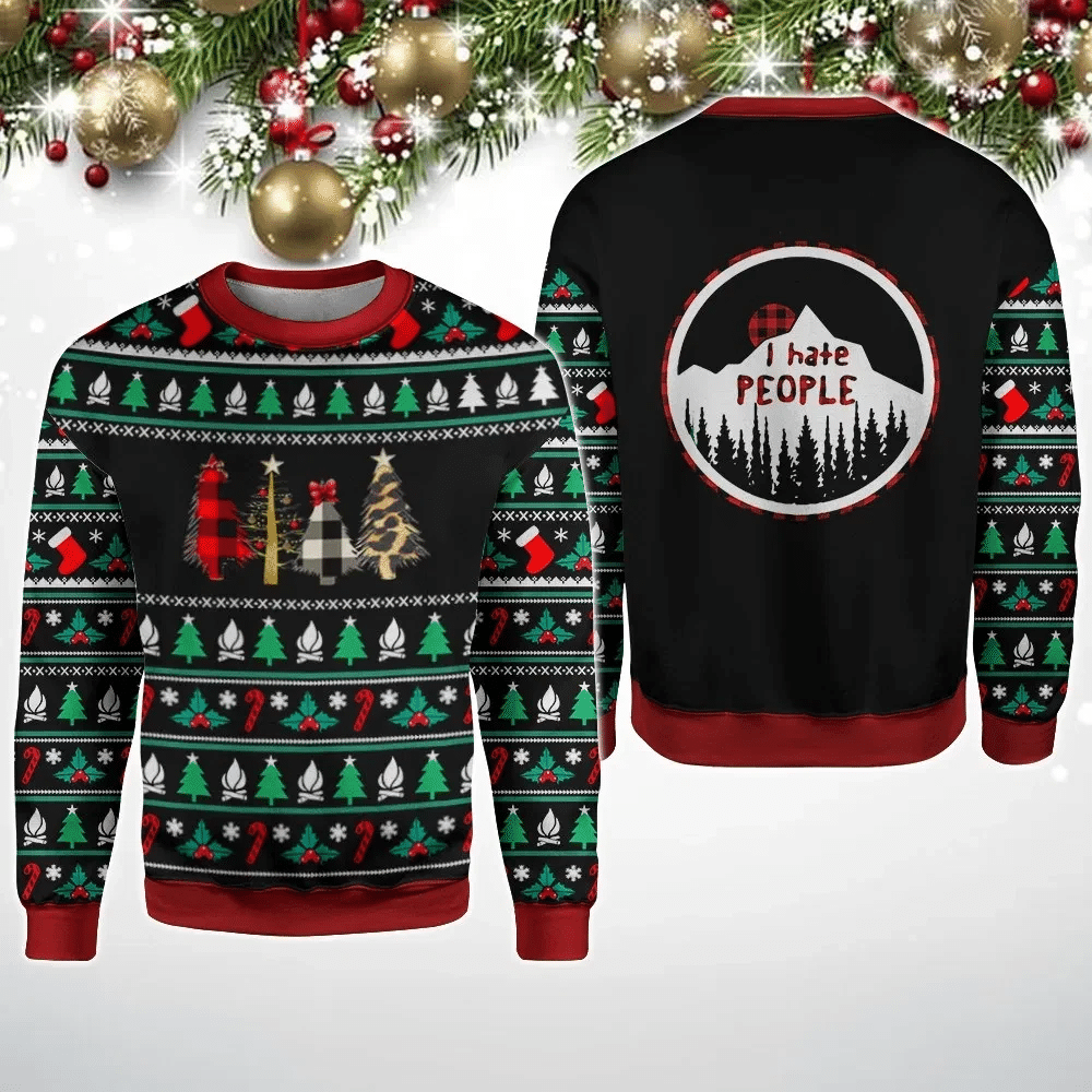 I Hate People Ugly Christmas Sweater | For Men & Women | Adult | US3101- Best Christmas Gifts 2023