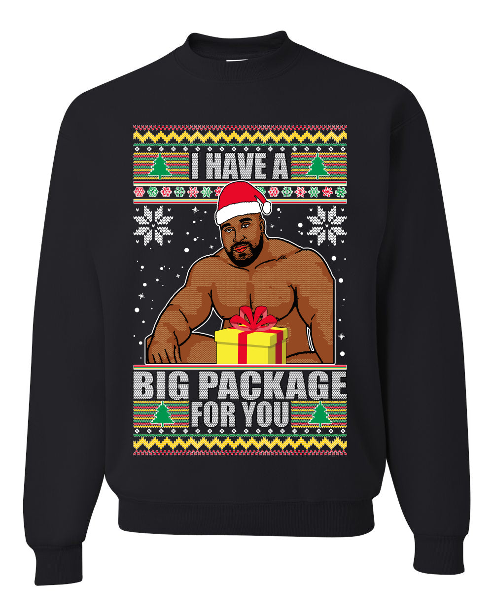 I Have A Big Package Meme Barry Wood Ugly Christmas Sweater- Best Christmas Gifts 2023