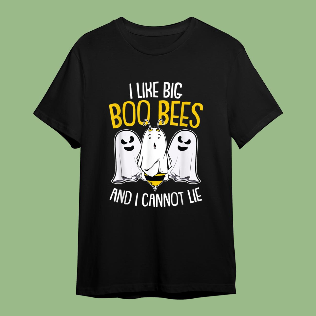 I Like Big Boo Bees Lazy DIY Halloween Costume Pun Humor Men T-Shirt