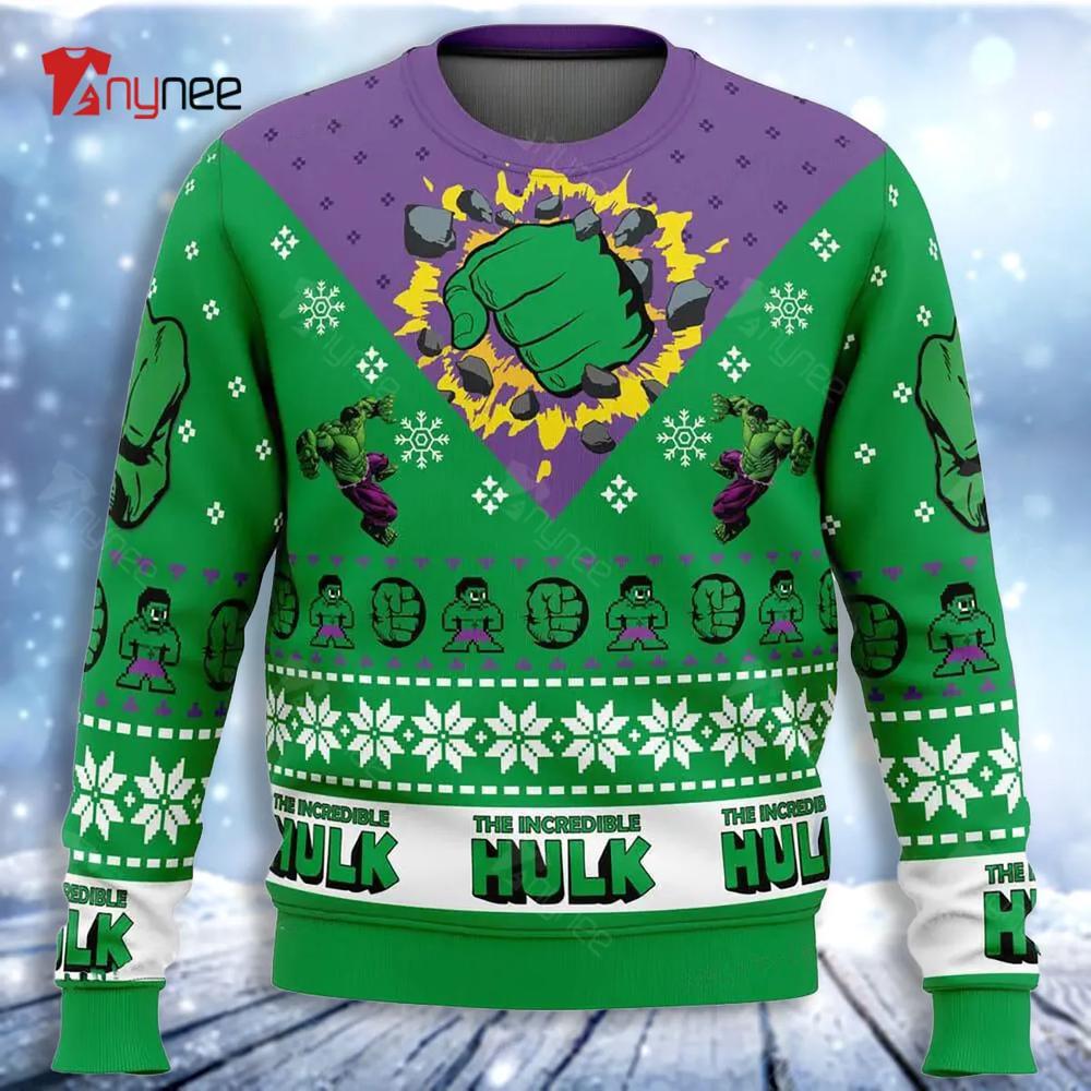 I M Always Angry The Incredible Hulk Marvel Ugly Christmas Sweater- Best Christmas Gifts 2023