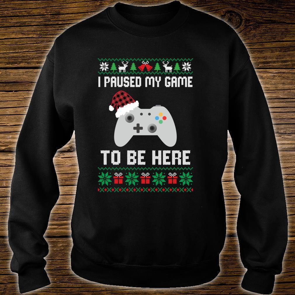 I Paused My Game To Be Here Ugly Christmas Sweater | For Men & Women | Adult | US1838- Best Christmas Gifts 2023