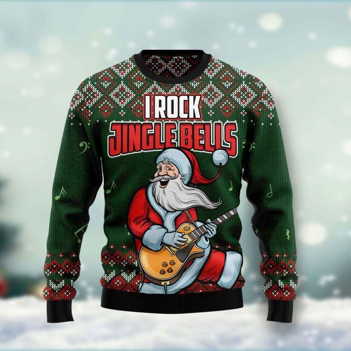 I Rock Jingle Bells Ugly Christmas Sweater | For Men & Women | Adult | US1492- Best Christmas Gifts 2023