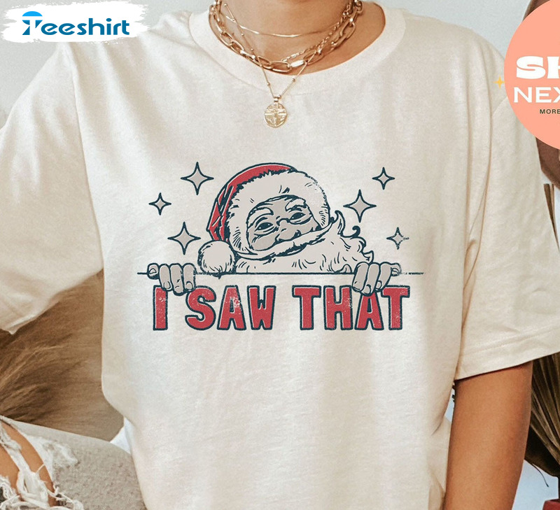 I Saw That Christmas Vintage Shirt, Retro Christmas Unisex T-shirt Unisex Hoodie