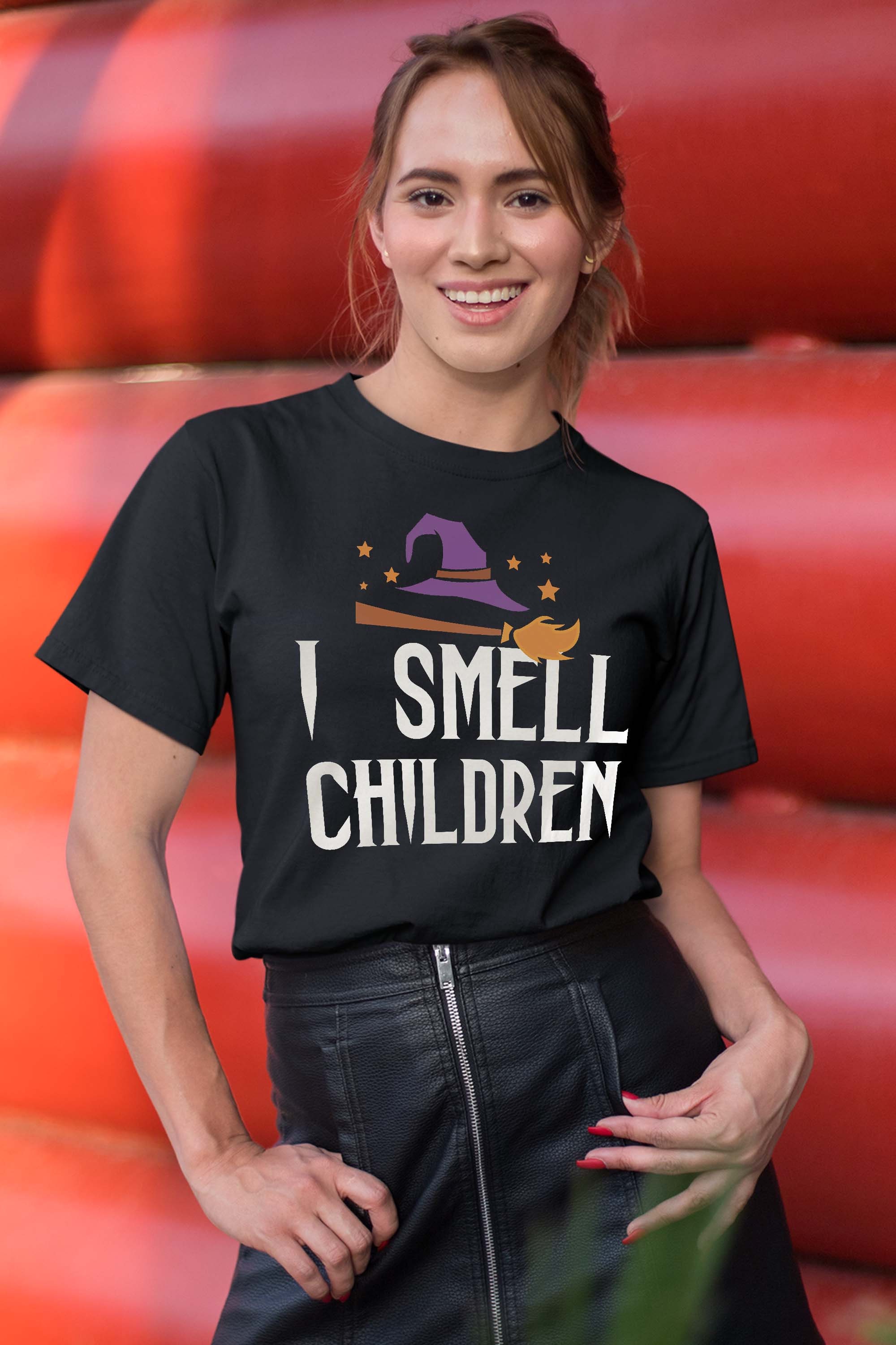 I Smell Children Funny Halloween Teacher Gift T-Shirt