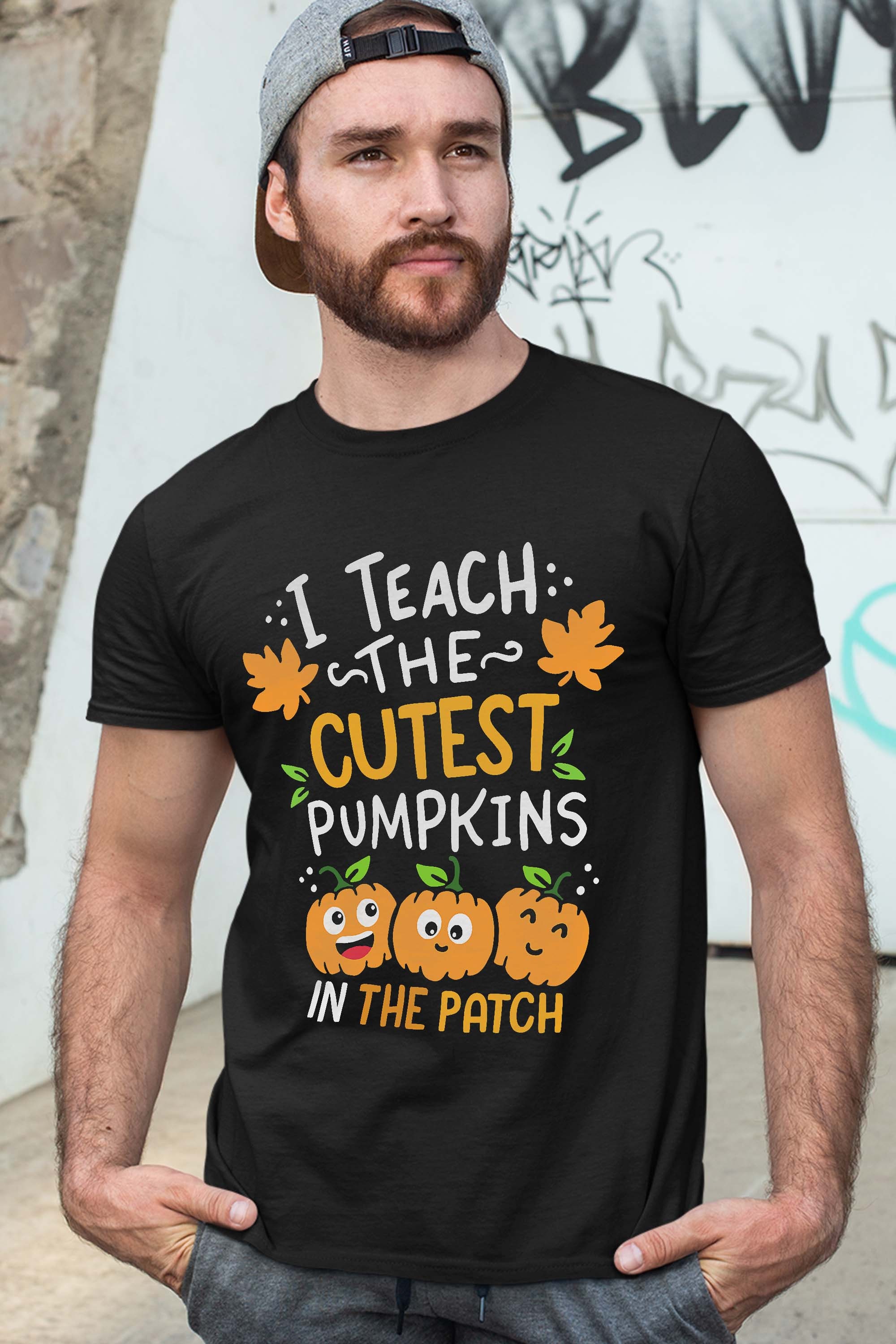 I Teach The Cutest Pumpkins In The Patch Halloween Teacher T-Shirt