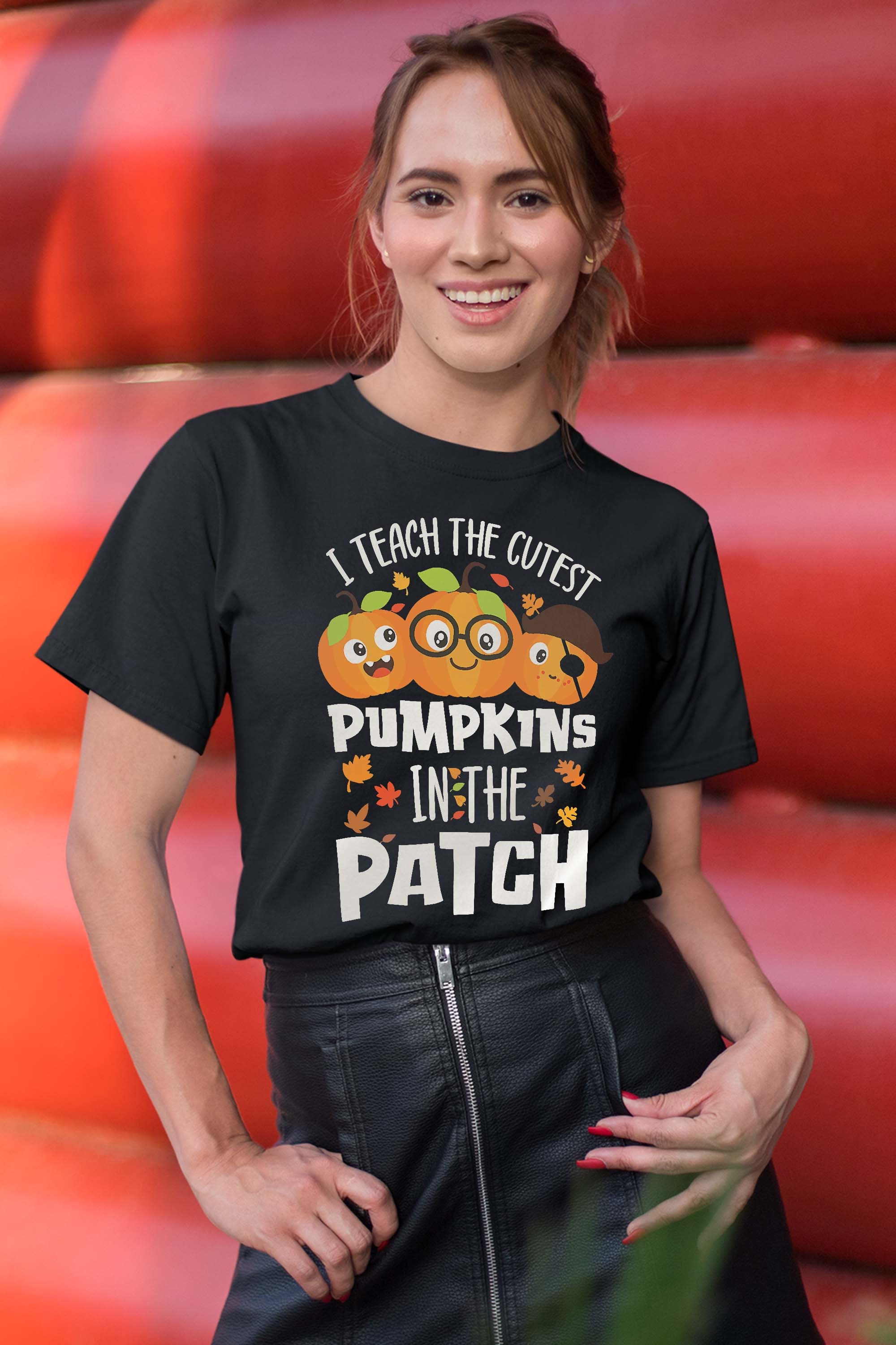 I Teach The Cutest Pumpkins In The Patch Teacher Fall Season T-Shirt