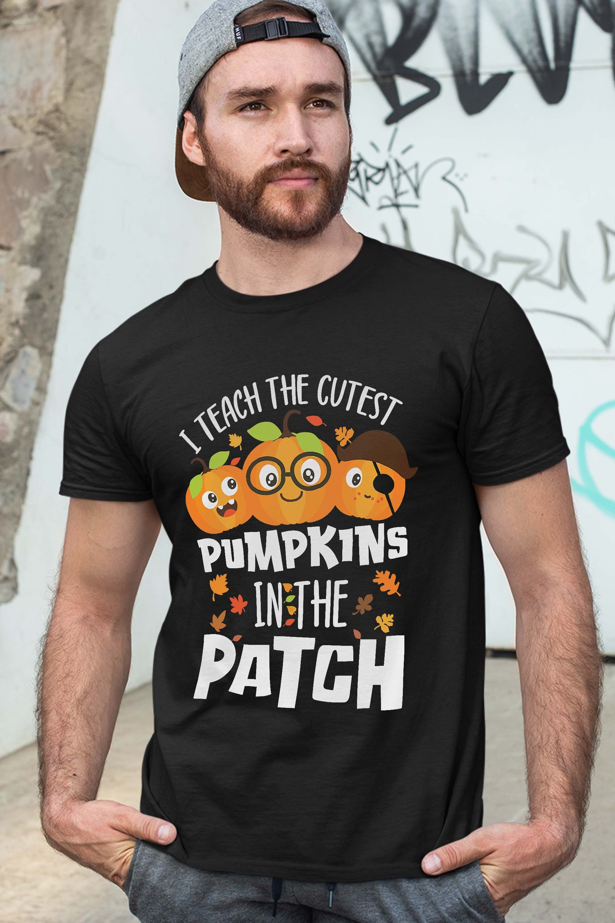 I Teach The Cutest Pumpkins In The Patch Teacher Fall Season T-Shirt