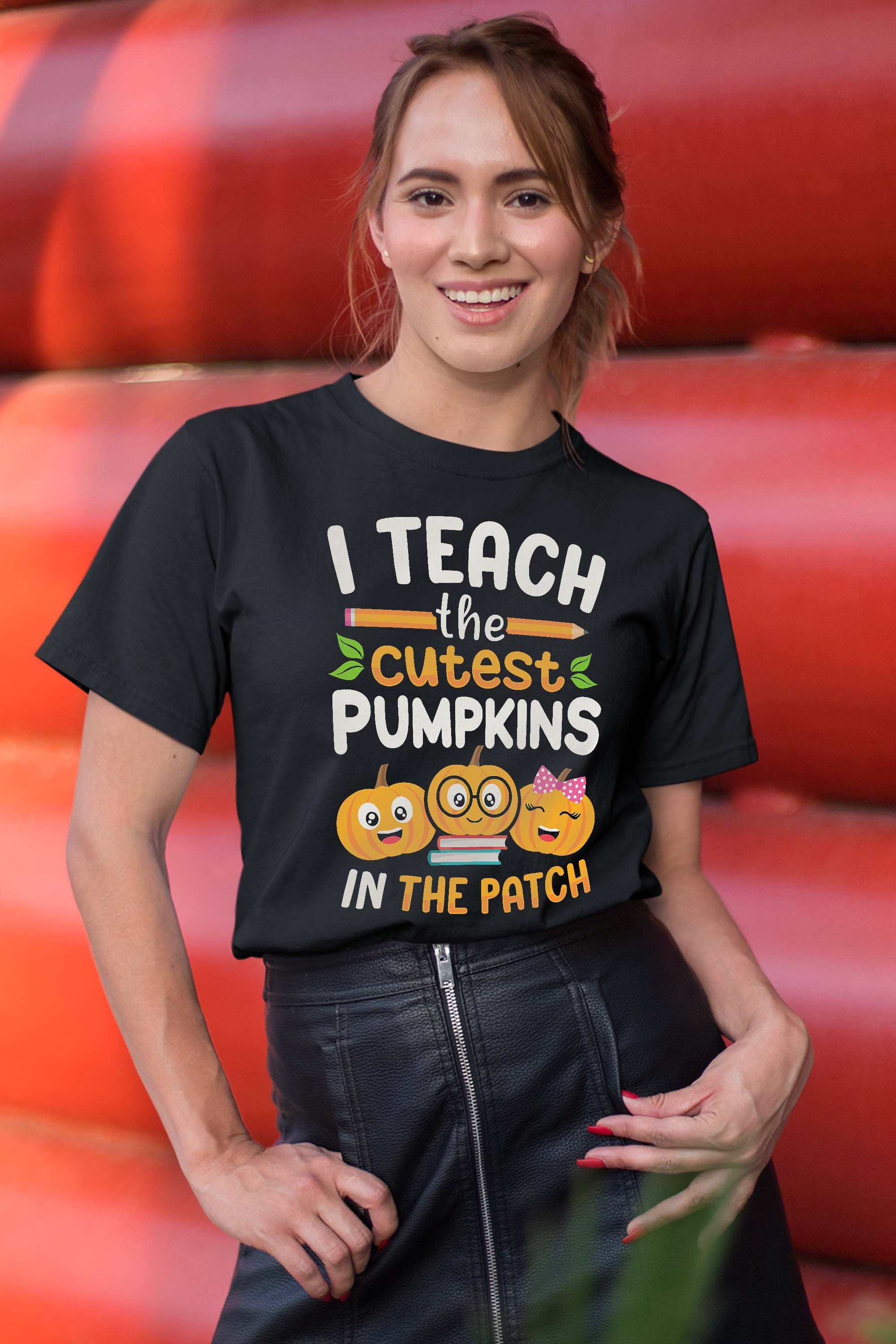 I Teach The Cutest Pumpkins In The Patch Teacher Halloween T-Shirt