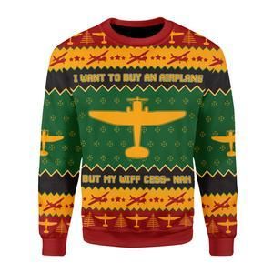 I Want to Buy an Airplane Ugly Christmas Sweater | For Men & Women | Adult | US3383- Best Christmas Gifts 2023