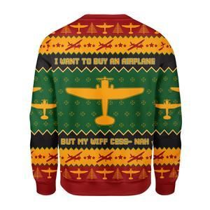 I Want to Buy an Airplane Ugly Christmas Sweater | For Men & Women | Adult | US3383- Best Christmas Gifts 2023