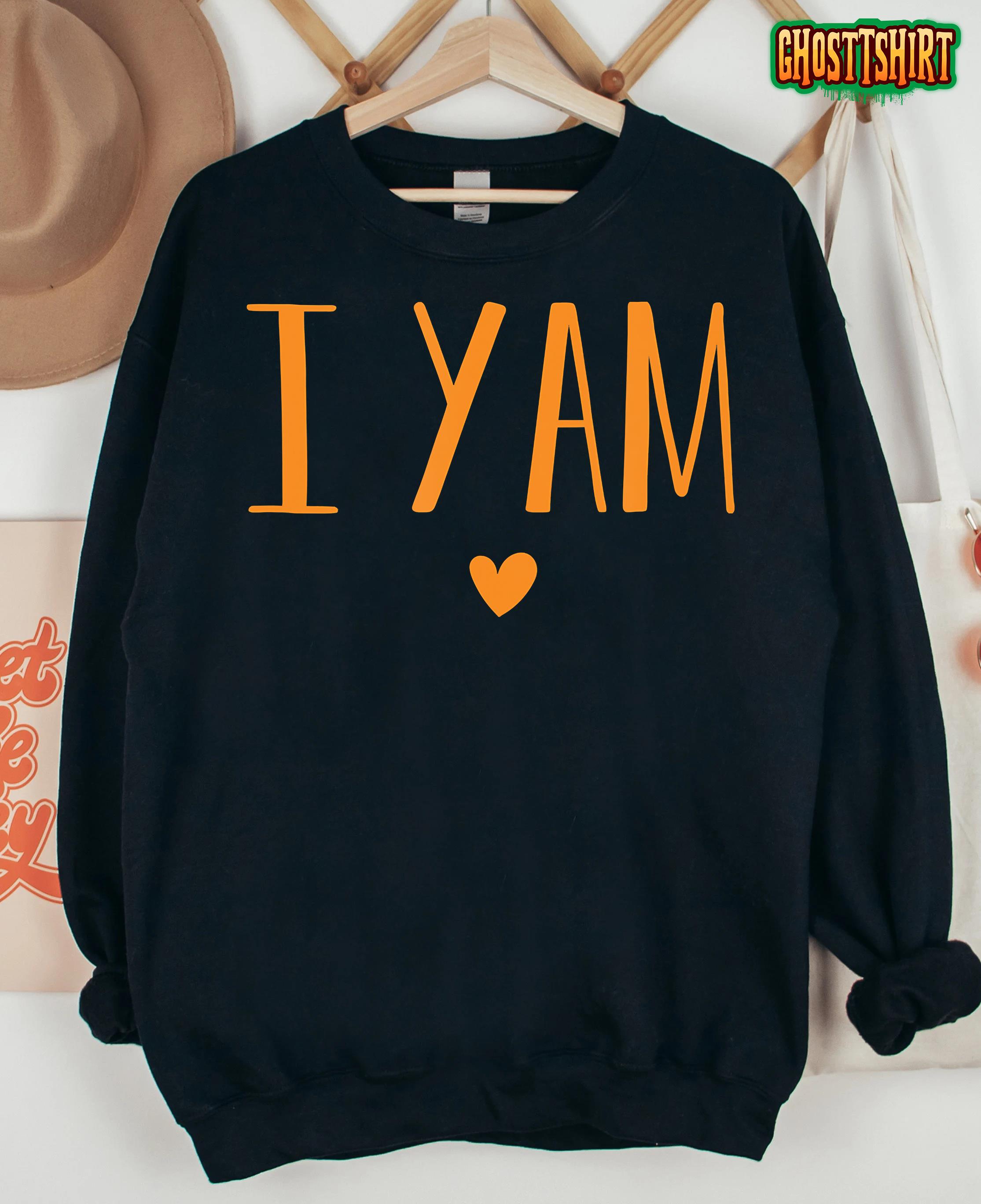 I Yam Thanksgiving Pregnancy Announcement Pregnant T-Shirt