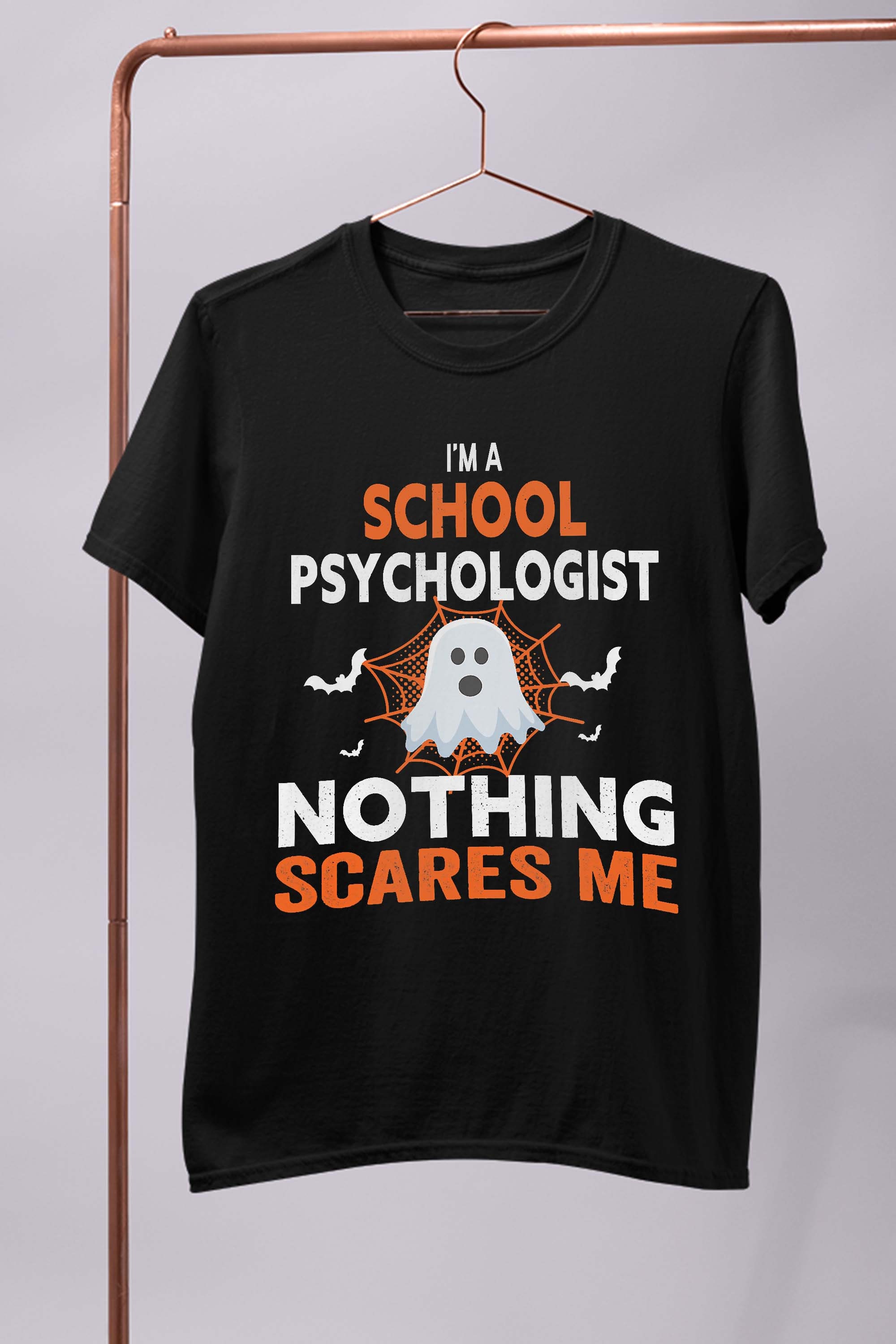 I’m A School Psychologist Nothing Scares Me Funny Halloween T-Shirt