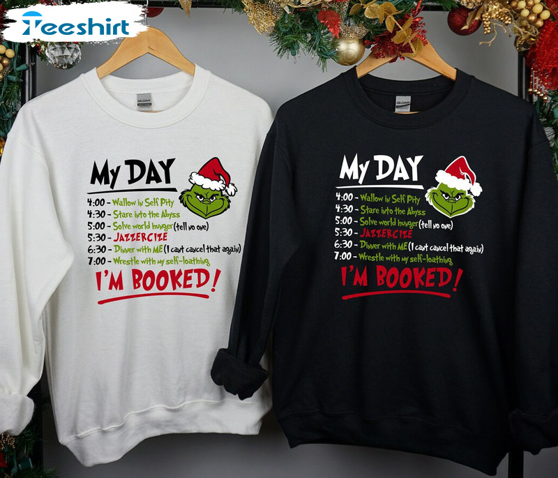 I’m Booked Grinch Shirt – Christmas Sweater Unisex Hoodie