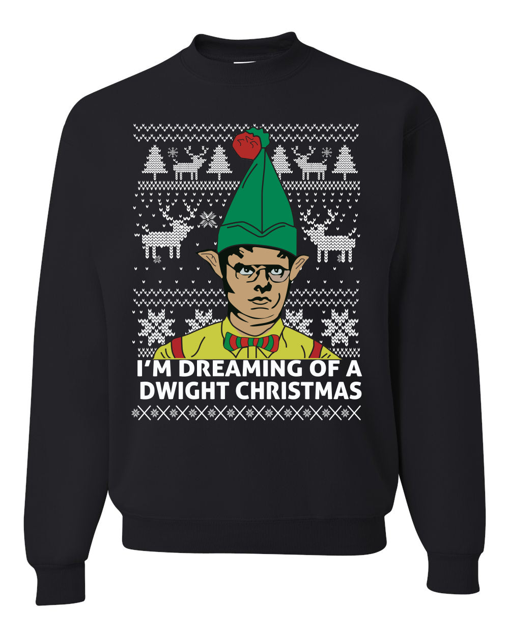 I’m Dreaming of a Dwight Christmas The Office Schrute Funny Ugly Christmas Sweater- Best Christmas Gifts 2023