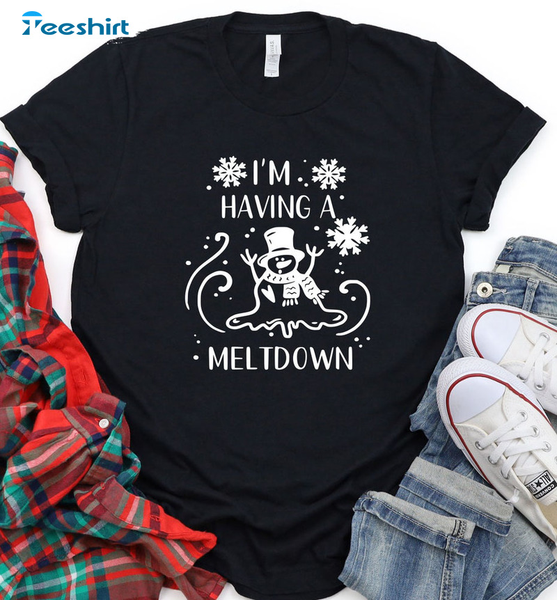 I’m Having A Meltdown Christmas Shirt, Christmas Matching Sweater Unisex Hoodie