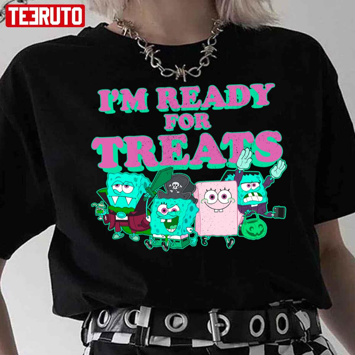 I’m Ready For Treats Halloween Spongebob Unisex T-Shirt