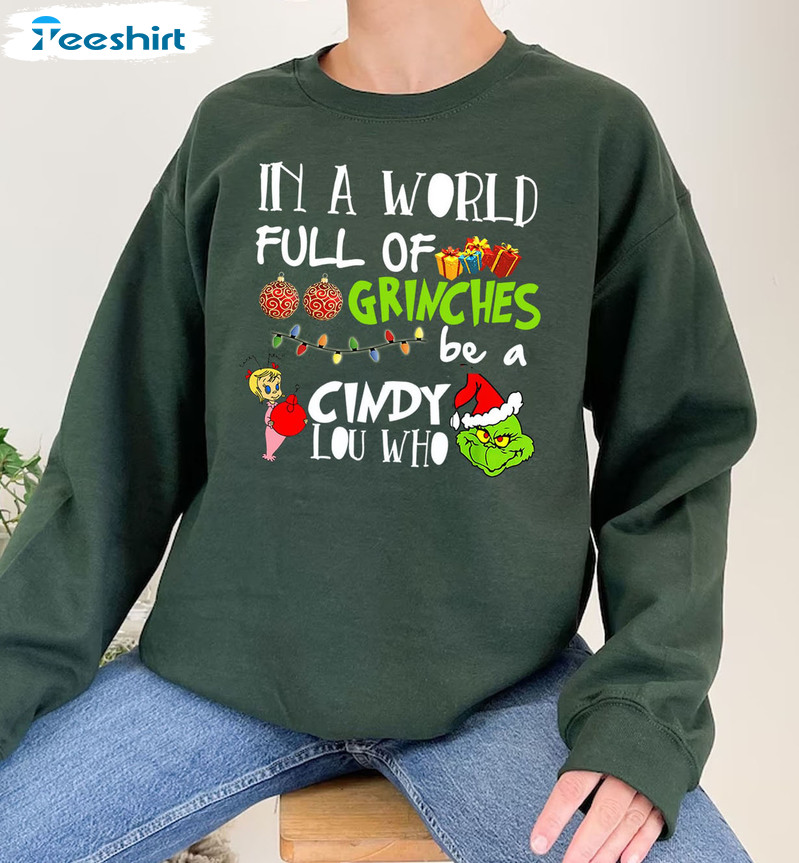 In A World Full Of Grinches Be A Griswold Shirt, Christmas Tee Tops